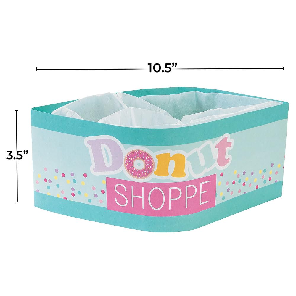 Fun Express Donut Party Hats - Set of 12 Paper Hats for Birthday Parties & National Donut Day