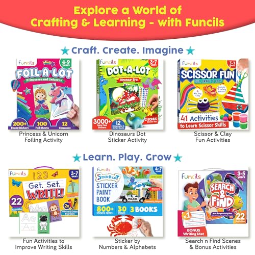 Funcils 12 Tempera Paint Sticks for Kids Ages 1-5 - Washable, Quick Dry, Non-Toxic with Metallic Gold & Silver