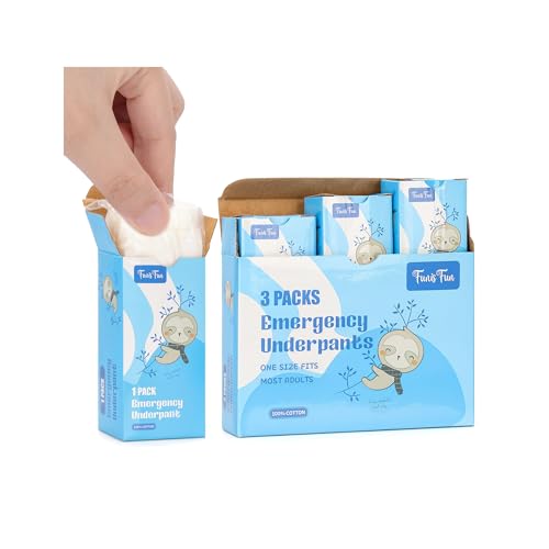 FunisFun 3 Packs Emergency Underpants in a Box - Hilarious Gag Gift for Prank Exchange