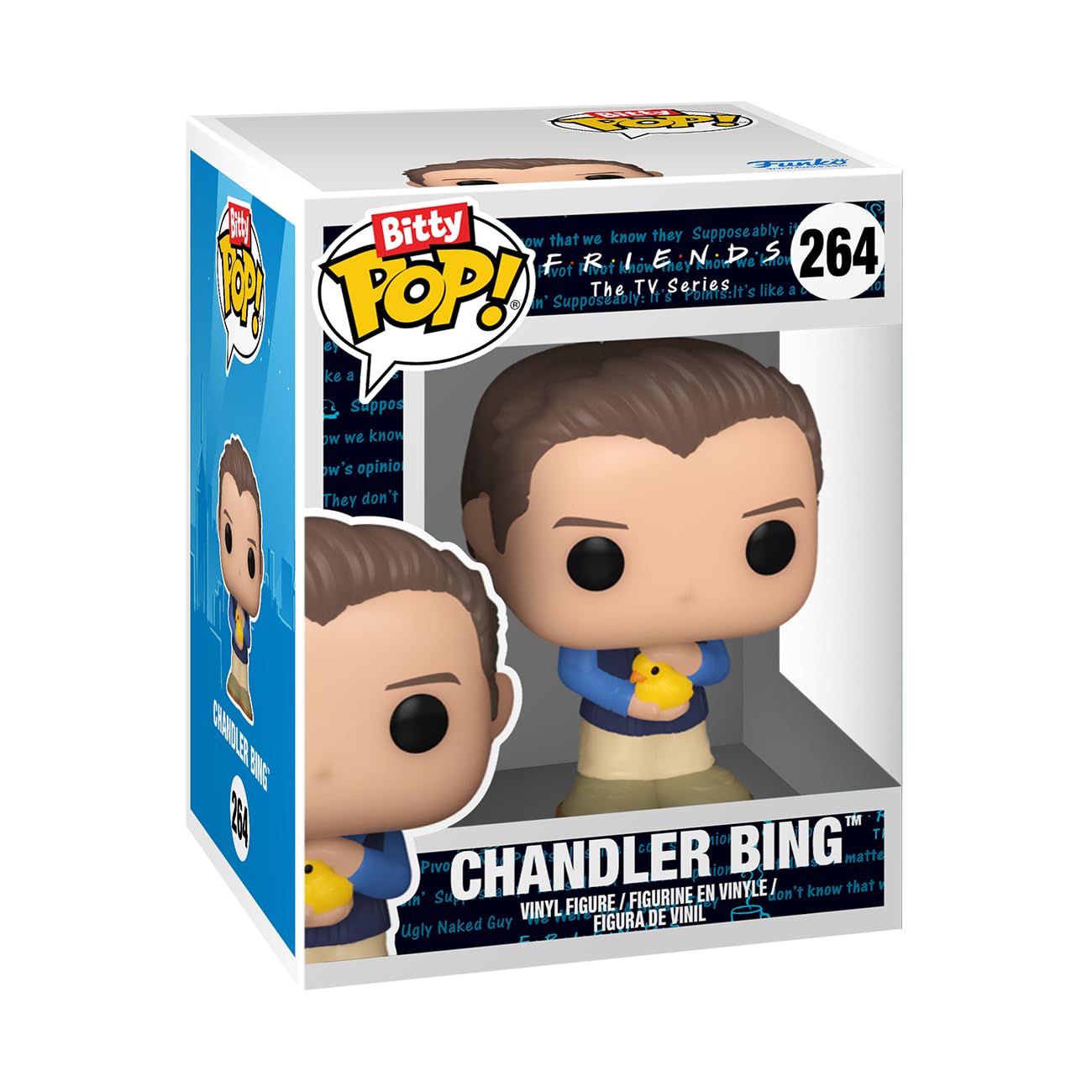 Funko Bitty POP! Friends 4-Pack: Phoebe, Monica, Chandler & Mystery Mini Figure with Display Case