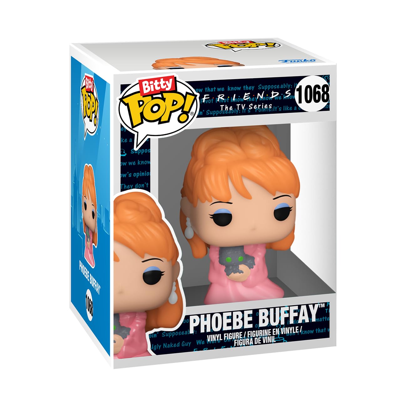 Funko Bitty POP! Friends 4-Pack: Phoebe, Monica, Chandler & Mystery Mini Figure with Display Case