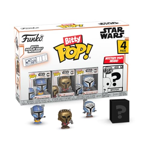 Funko Bitty Pop! The Mandalorian 4-Pack – Heavy Infantry, Armorer, Bo-Katan, & Mystery Chase (0.9-Inch Mini Figures)