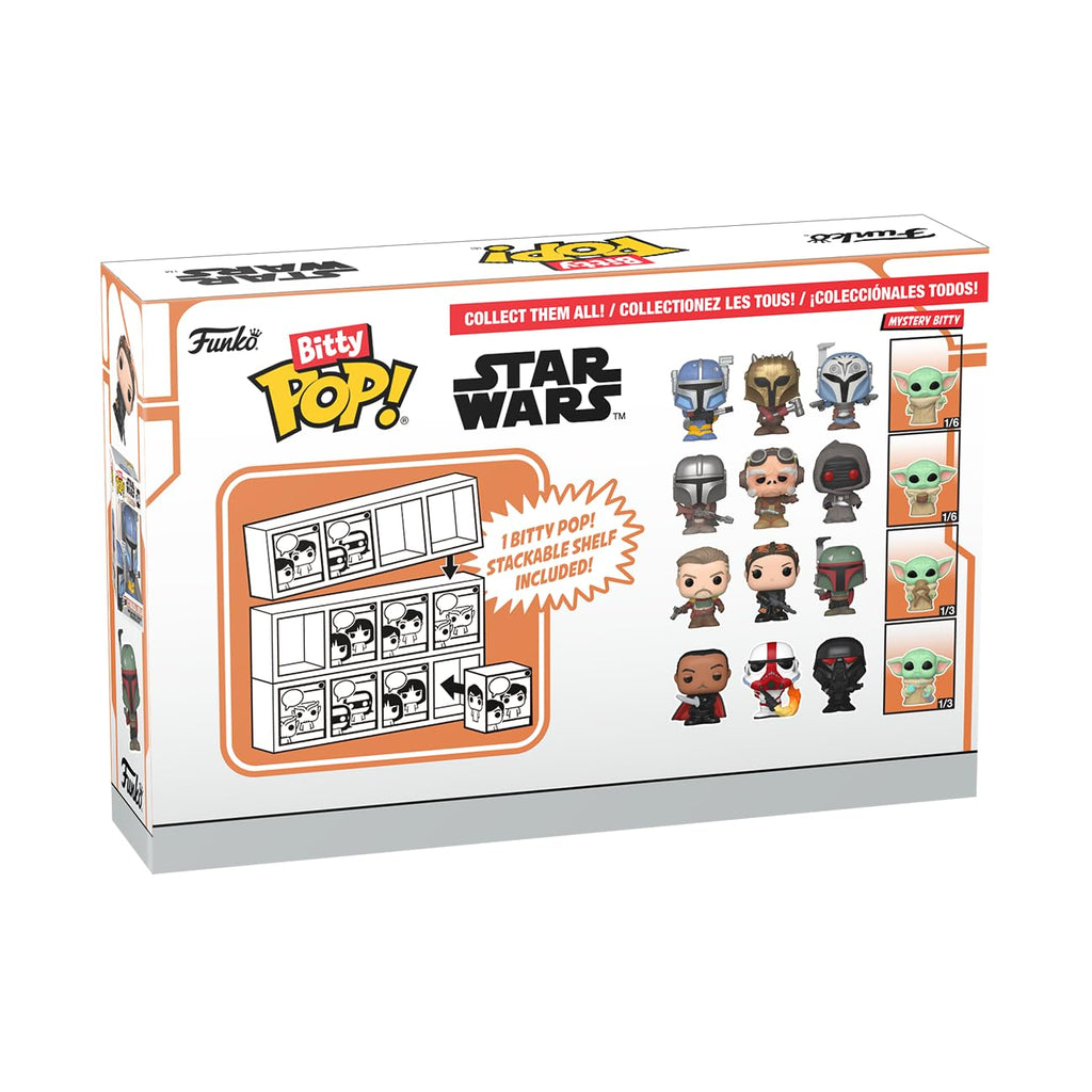 Funko Bitty Pop! The Mandalorian 4-Pack – Heavy Infantry, Armorer, Bo-Katan, & Mystery Chase (0.9-Inch Mini Figures)