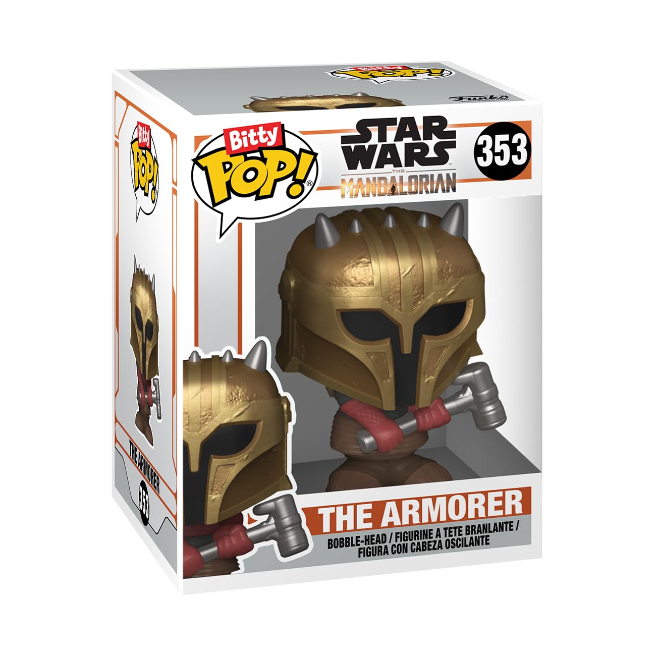Funko Bitty Pop! The Mandalorian 4-Pack – Heavy Infantry, Armorer, Bo-Katan, & Mystery Chase (0.9-Inch Mini Figures)