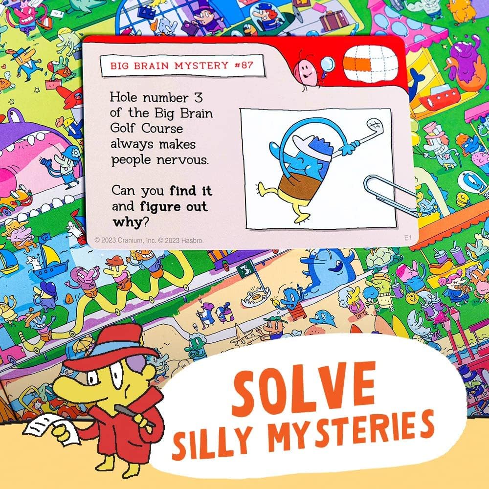 Funko Cranium Big Brain Detective Game – Cooperative Mystery Game for 1-4 Players, Ages 5+, 300 Mysteries