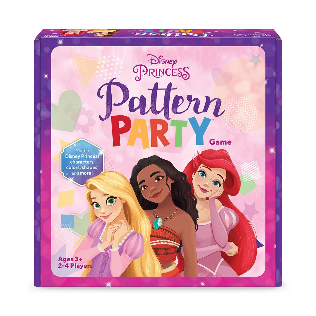 Funko Disney Princess Pattern Party Game – Spin, Match & Swap with 5 Characters