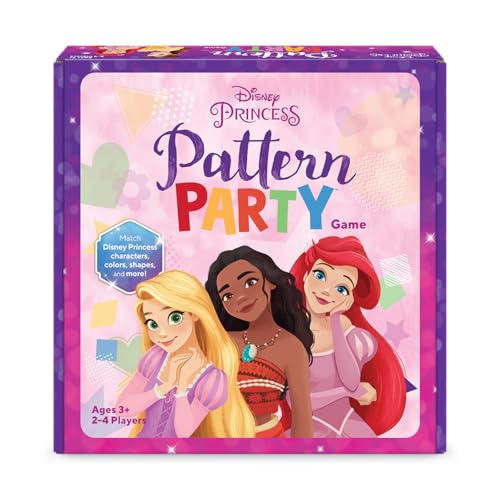 Funko Disney Princess Pattern Party Game – Spin, Match & Swap with 5 Characters