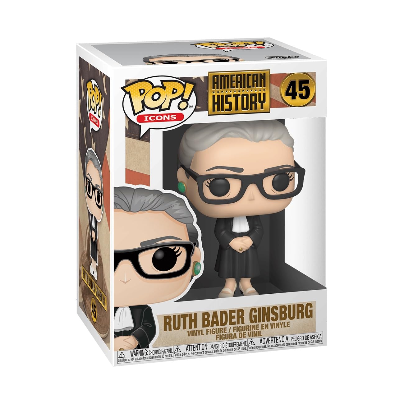 Funko Pop! Ad Icons: Ruth Bader Ginsburg Vinyl Figure, 3.75 Inches