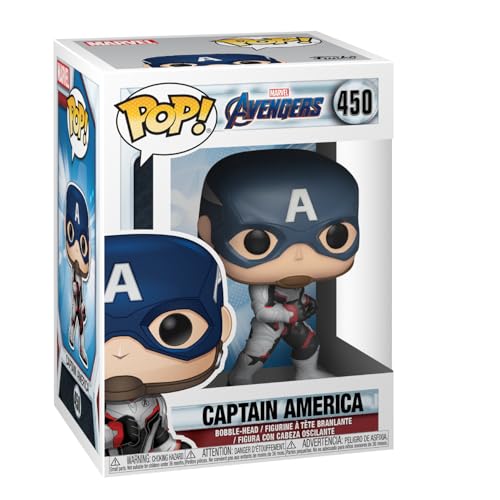 Funko Pop! Captain America (Avengers Endgame) – Collectible Vinyl Figure, 3.75 inches