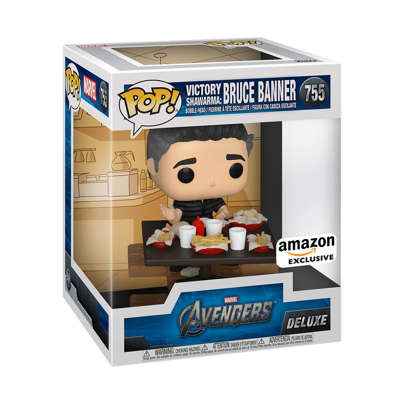 Funko Pop Deluxe Victory Shawarma Bruce Banner (Hulk) Figure – Amazon Exclusive, 1 of 6