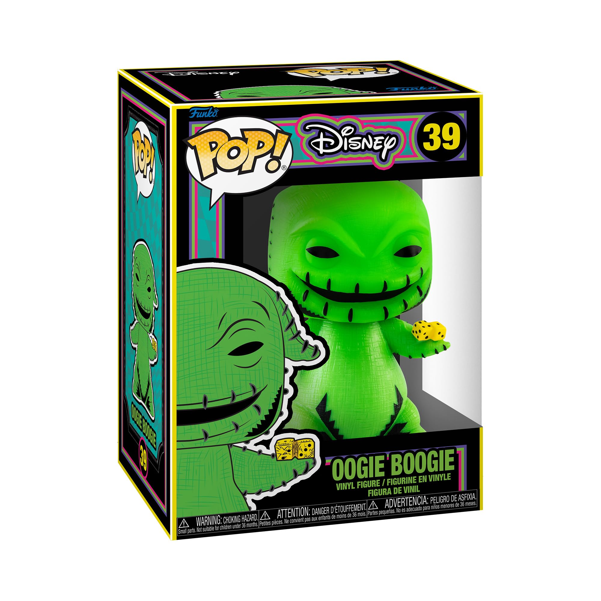 Funko Pop! Disney: The Nightmare Before Christmas Oogie Boogie (Blacklight) Vinyl Figure