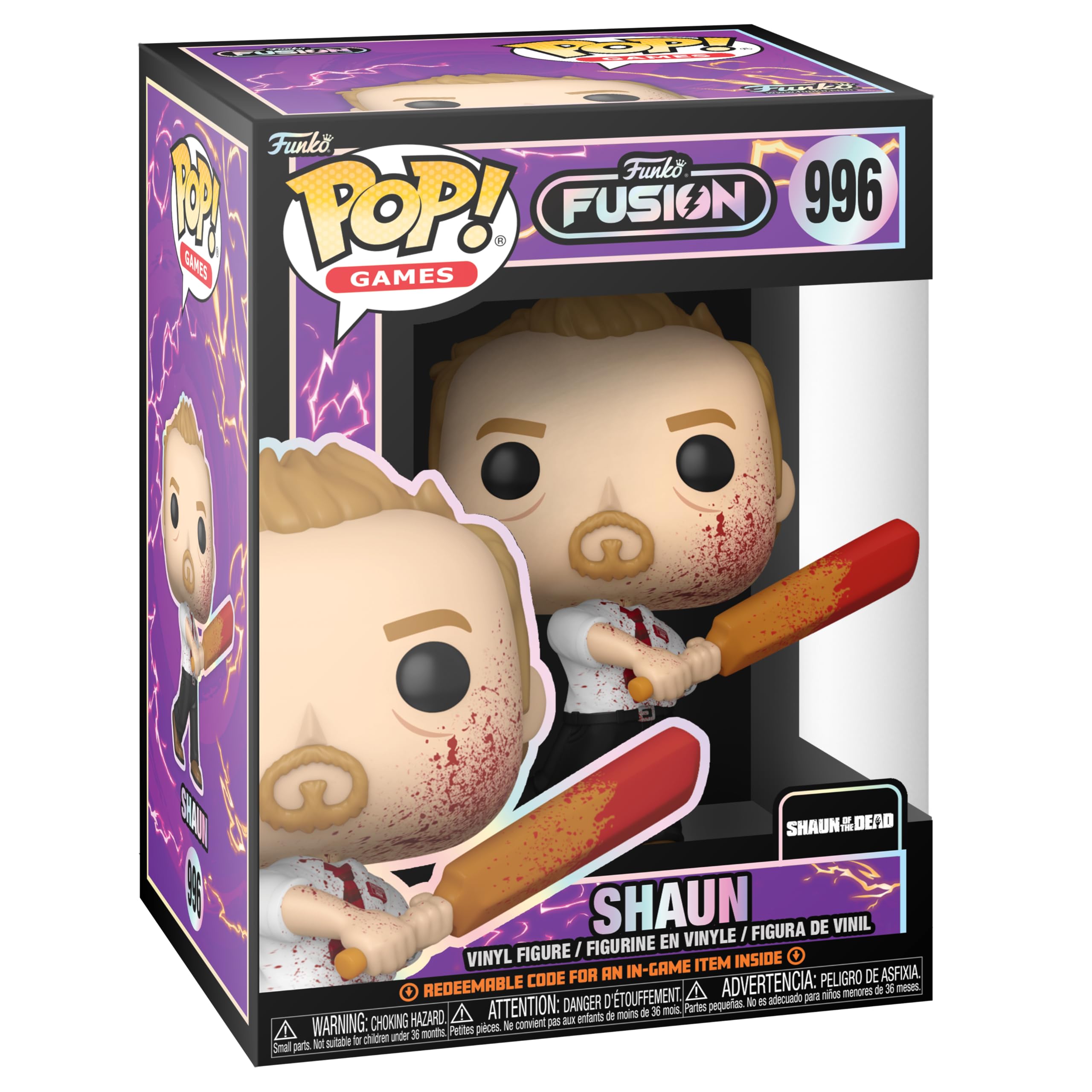 Funko Pop! Funko Fusion Shaun – Shaun of the Dead Collectible Vinyl Bobblehead with In-Game Code