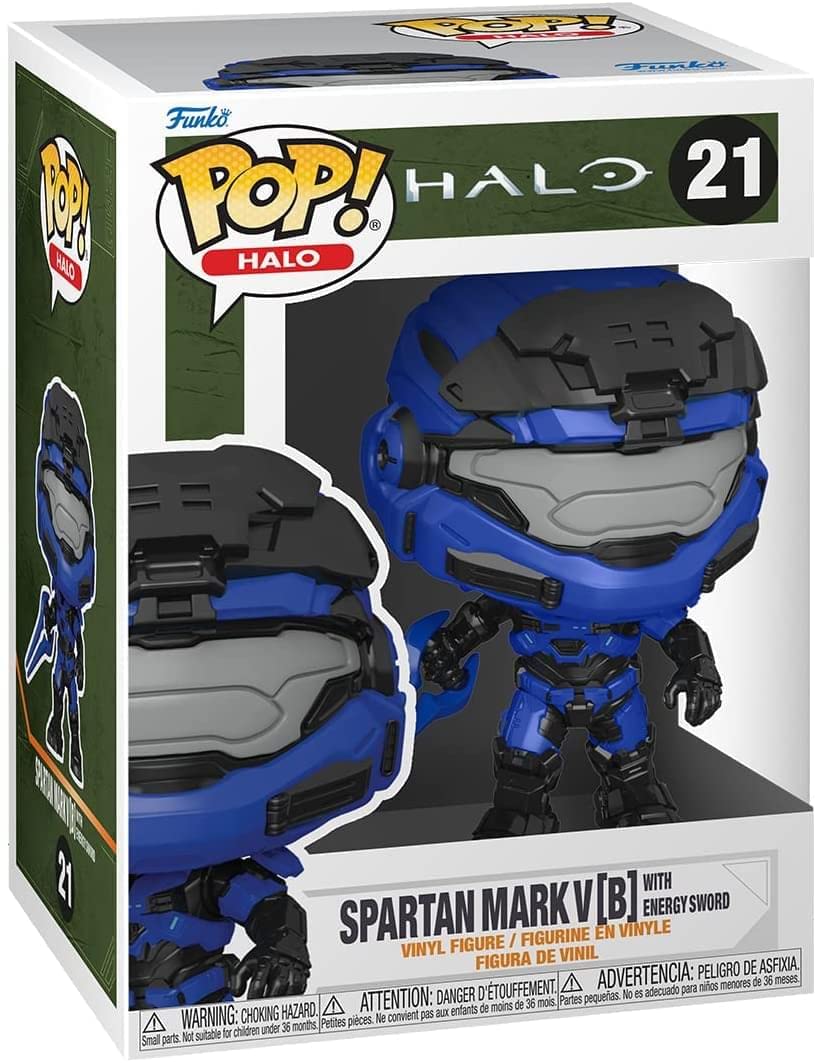 Funko Pop! Halo Infinite: Spartan Mark V [B] with Blue Energy Sword (Chase Variant Possible)