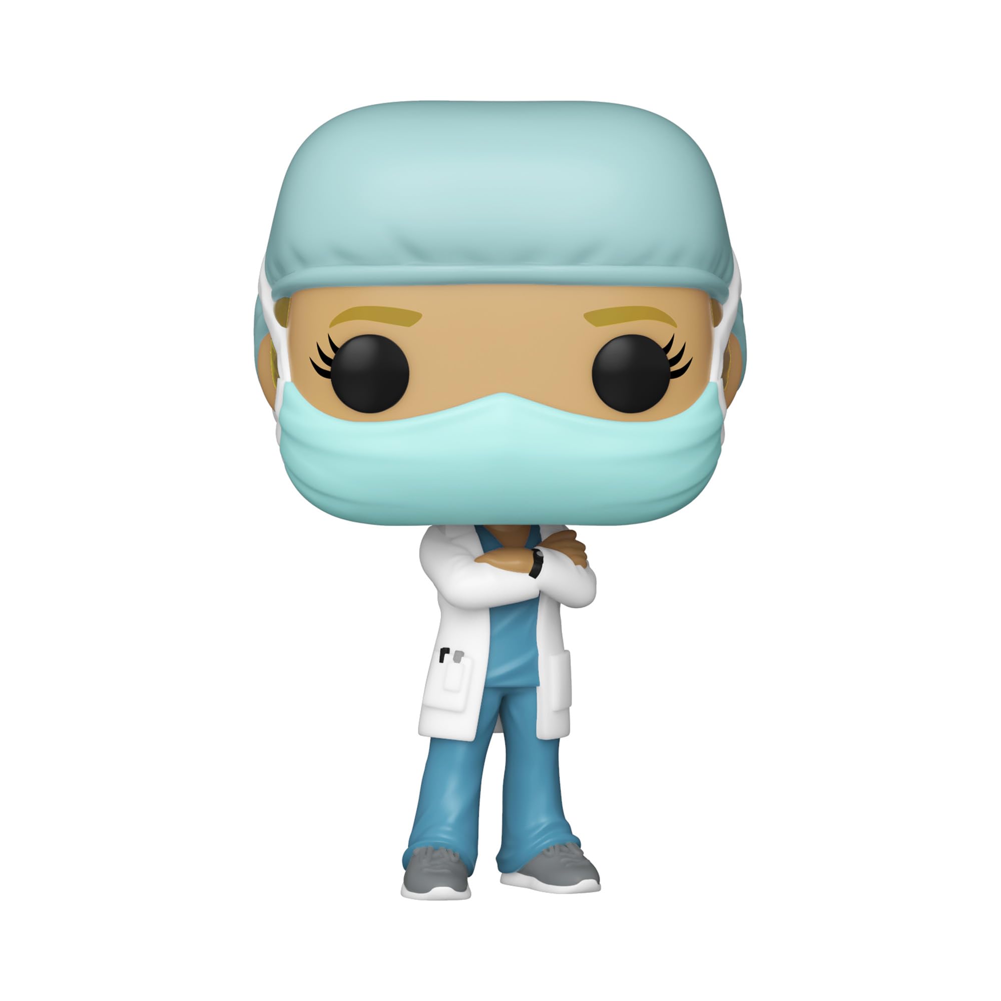 Funko Pop! Heroes Front Line Worker Female Hospital Worker Figure, 4-Inch Cotton Collectible