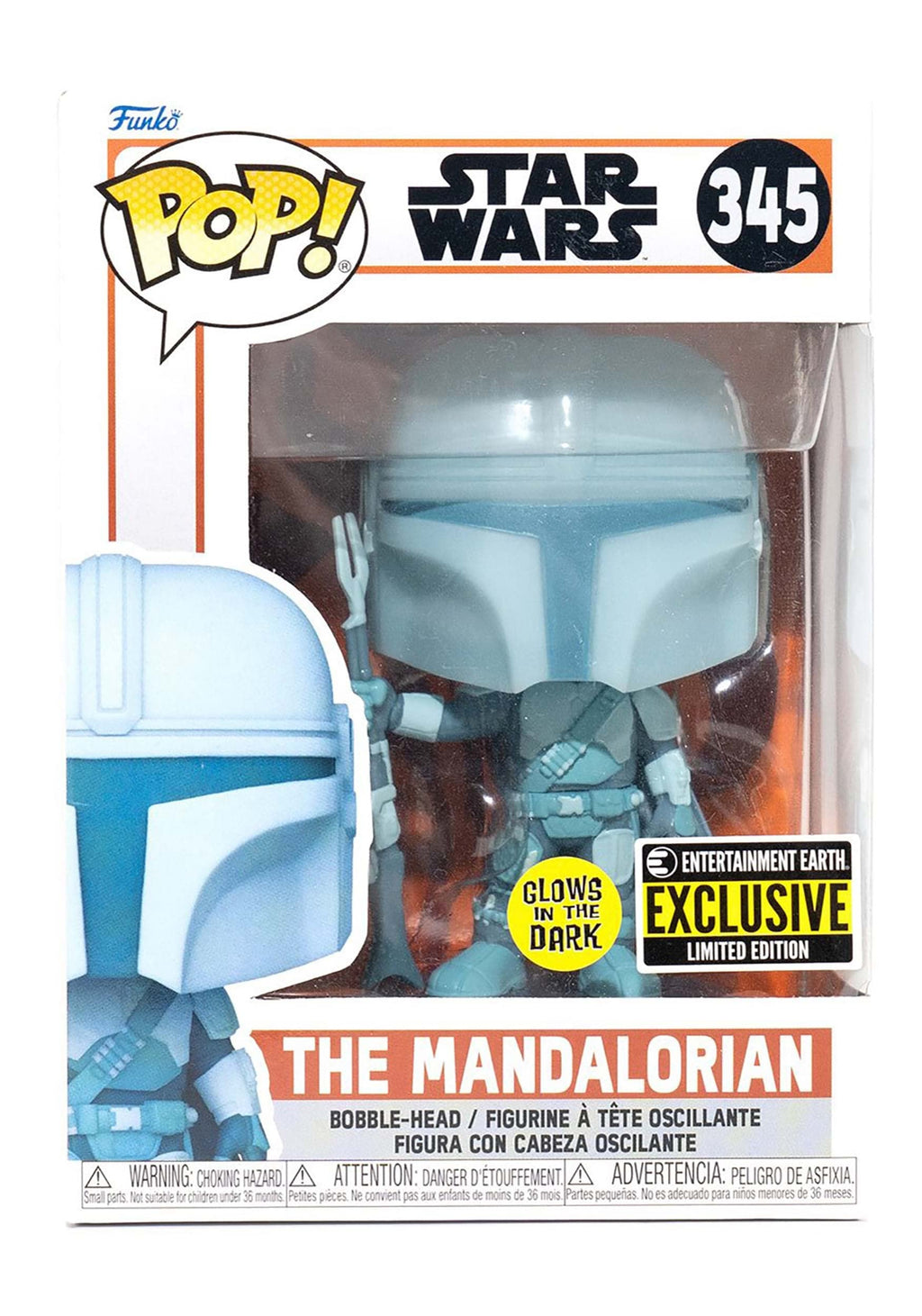 Funko Pop! Mandalorian Hologram (Glow in the Dark) Exclusive - Star Wars Bobblehead
