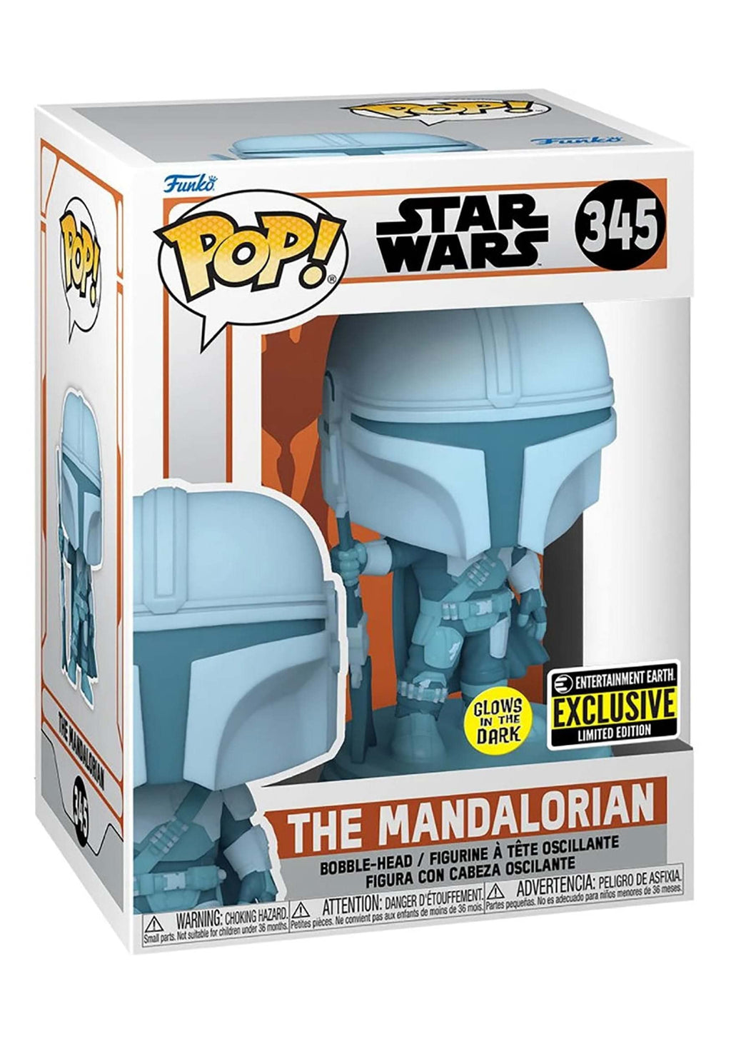 Funko Pop! Mandalorian Hologram (Glow in the Dark) Exclusive - Star Wars Bobblehead