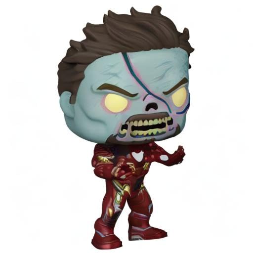 Funko POP Marvel What If? Zombie Iron Man Amazon Exclusive Glow in the Dark Bobblehead