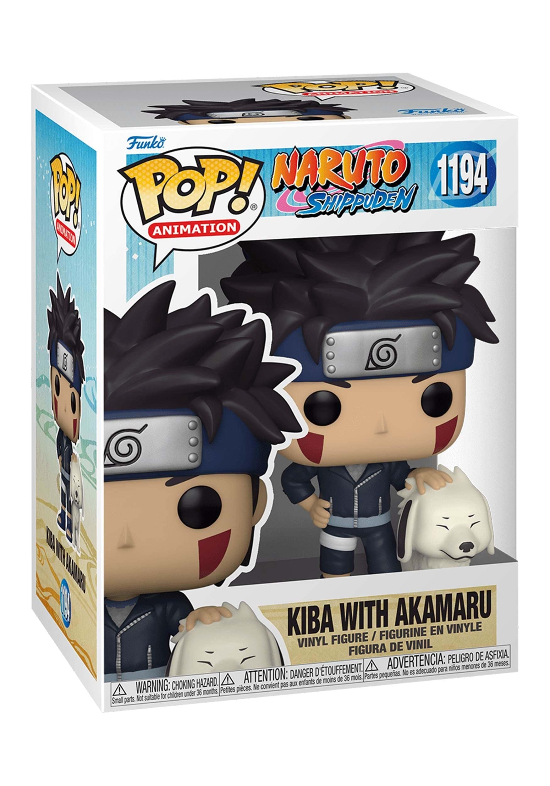Funko Pop! Naruto Shippuden: Kiba with Akamaru Vinyl Collectible (4.80 in)
