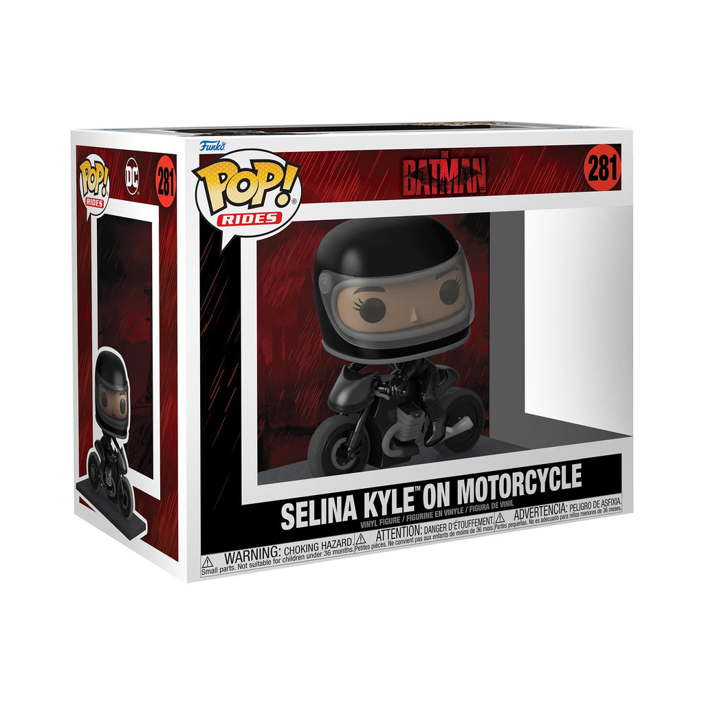 Funko Pop! Ride Deluxe: The Batman - Selina Kyle on Motorcycle (4.5-inch Vinyl Figure)
