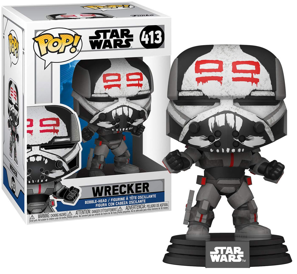 Funko Pop! Star Wars: Clone Wars Wrecker Bobblehead Figure (3.75-inch)