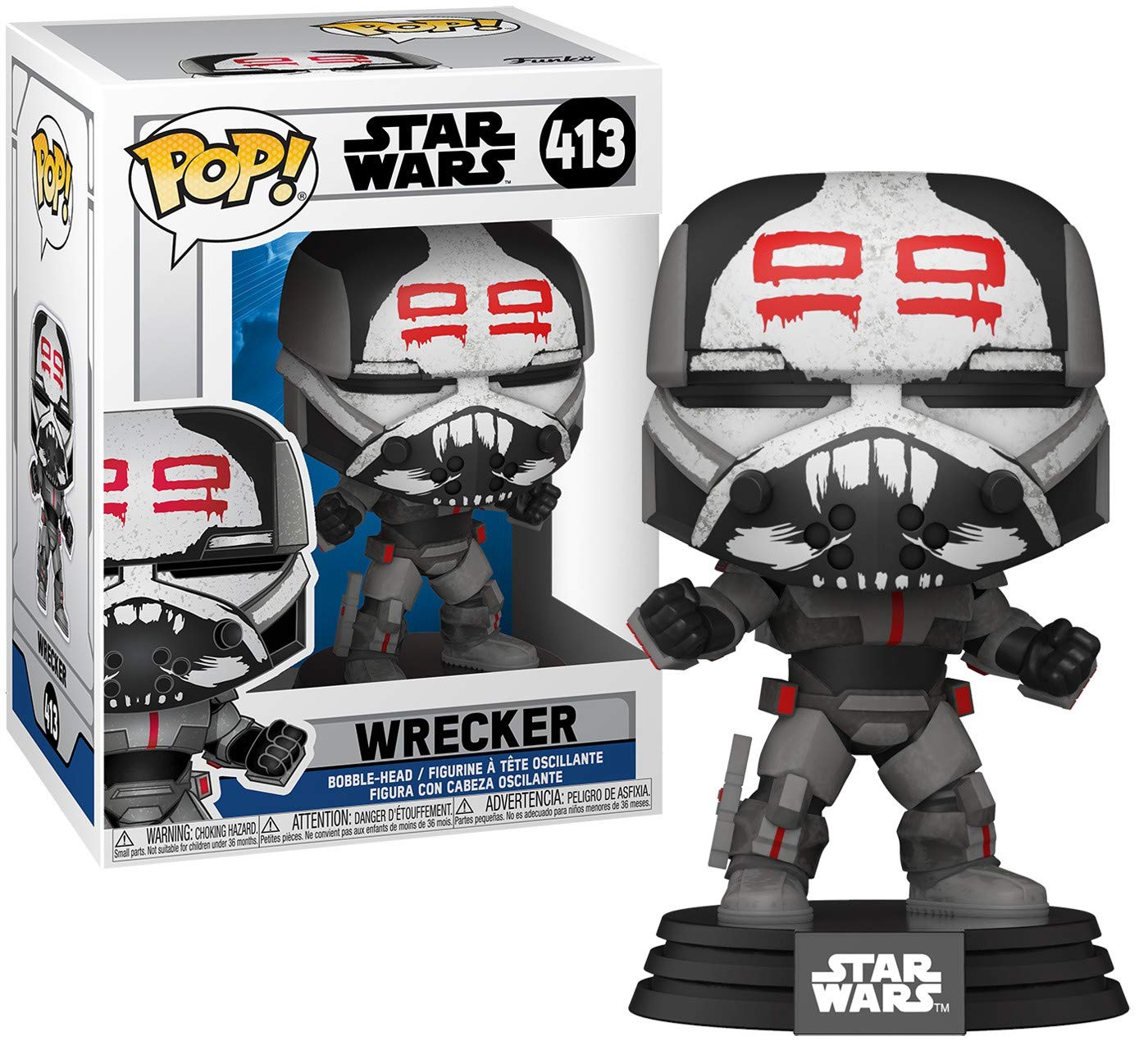 Funko Pop! Star Wars: Clone Wars Wrecker Bobblehead Figure (3.75-inch)