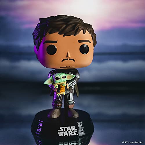 Funko POP! Star Wars: The Mandalorian – Mando (Din Djarin) Holding Grogu (The Child) Bobblehead #461