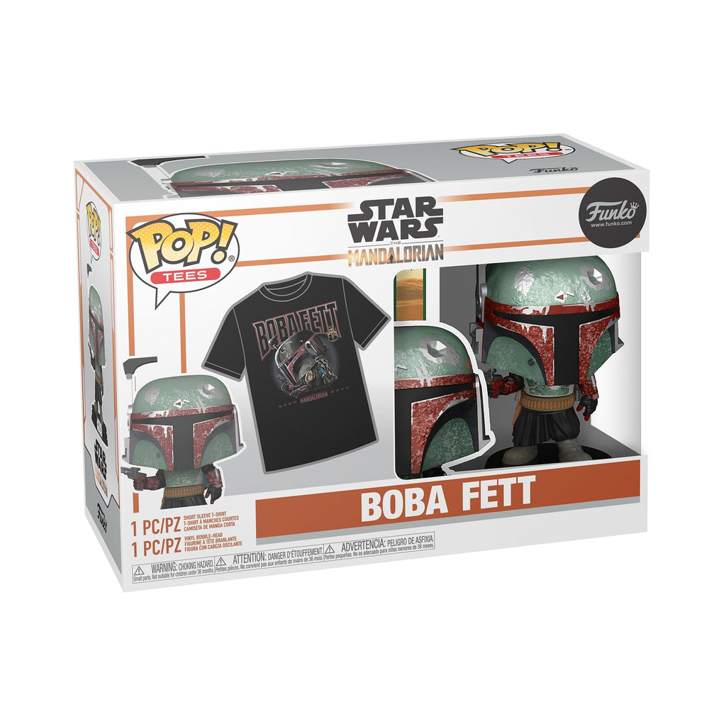 Funko POP! & Tee: Star Wars – Boba Fett Shirt and Figure Set