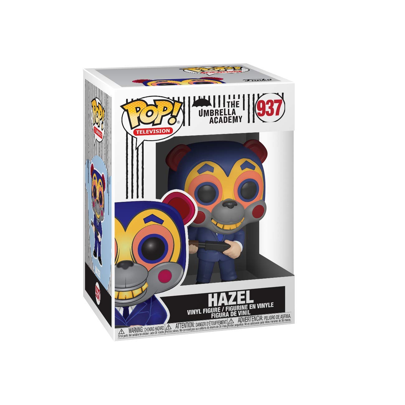 Funko Pop! TV: Umbrella Academy – Hazel with Mask Vinyl Figure, 3.75-inch Collectible