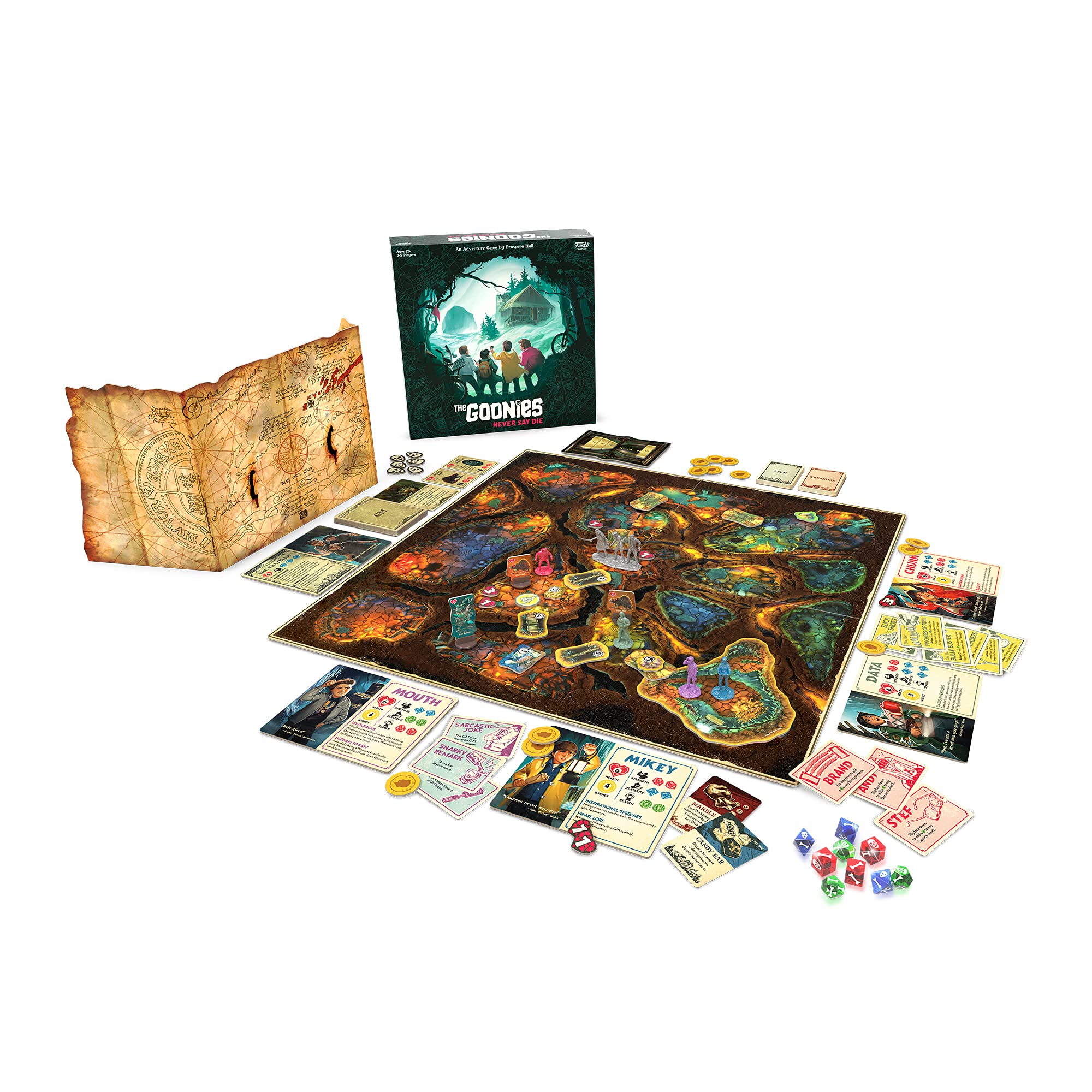 Funko The Goonies: Never Say Die Board Game – Cooperative Adventure for 2-5 Players