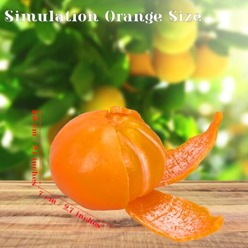 Funnysquee Tangerine Squishies Stress Relief Toy – Soft, Scented Orange Squeeze Toy for Kids and Adults
