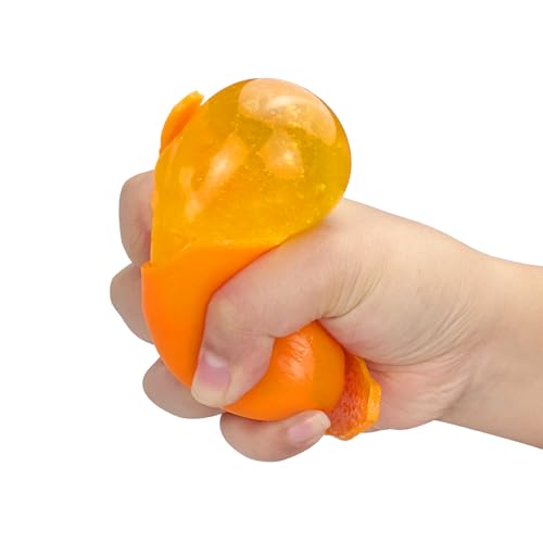 Funnysquee Tangerine Squishies Stress Relief Toy – Soft, Scented Orange Squeeze Toy for Kids and Adults