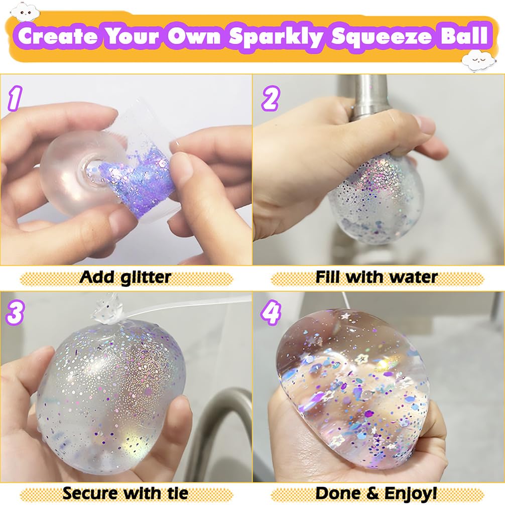 FUNSHOWCASE Nano Tape Bubble Kit – DIY Squishy Toy Maker with Air-Dry Clay, Markers, and Step-by-Step Guide