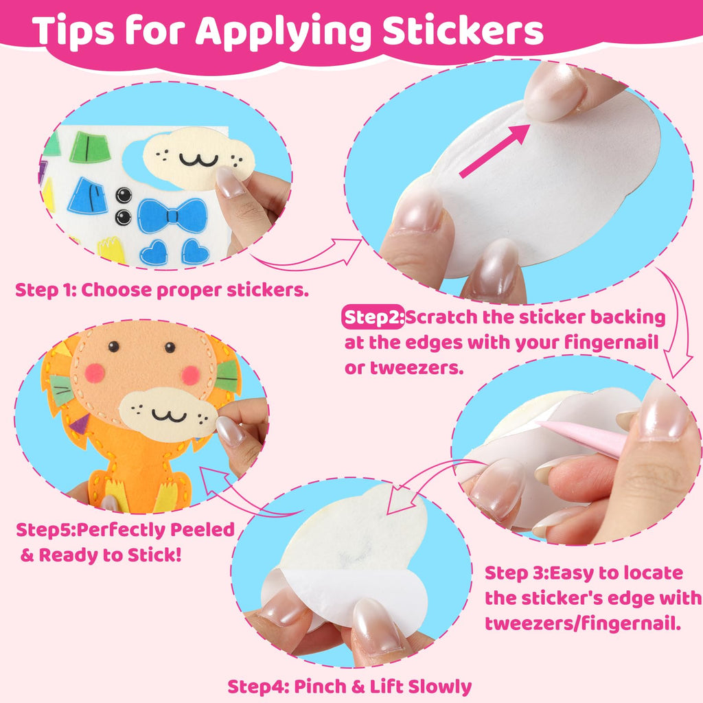 Funtopia Sewing Kit for Kids: 10 Easy Felt Animal Projects with Step-by-Step Guide – Beginner Sewing Craft for Ages 5-12