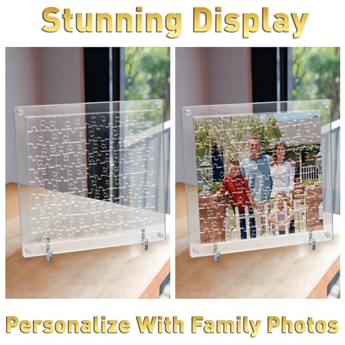 Funwares 100-Piece Clear Acrylic Puzzle – Insanely Hard Brain Teaser for Adults with False Edges