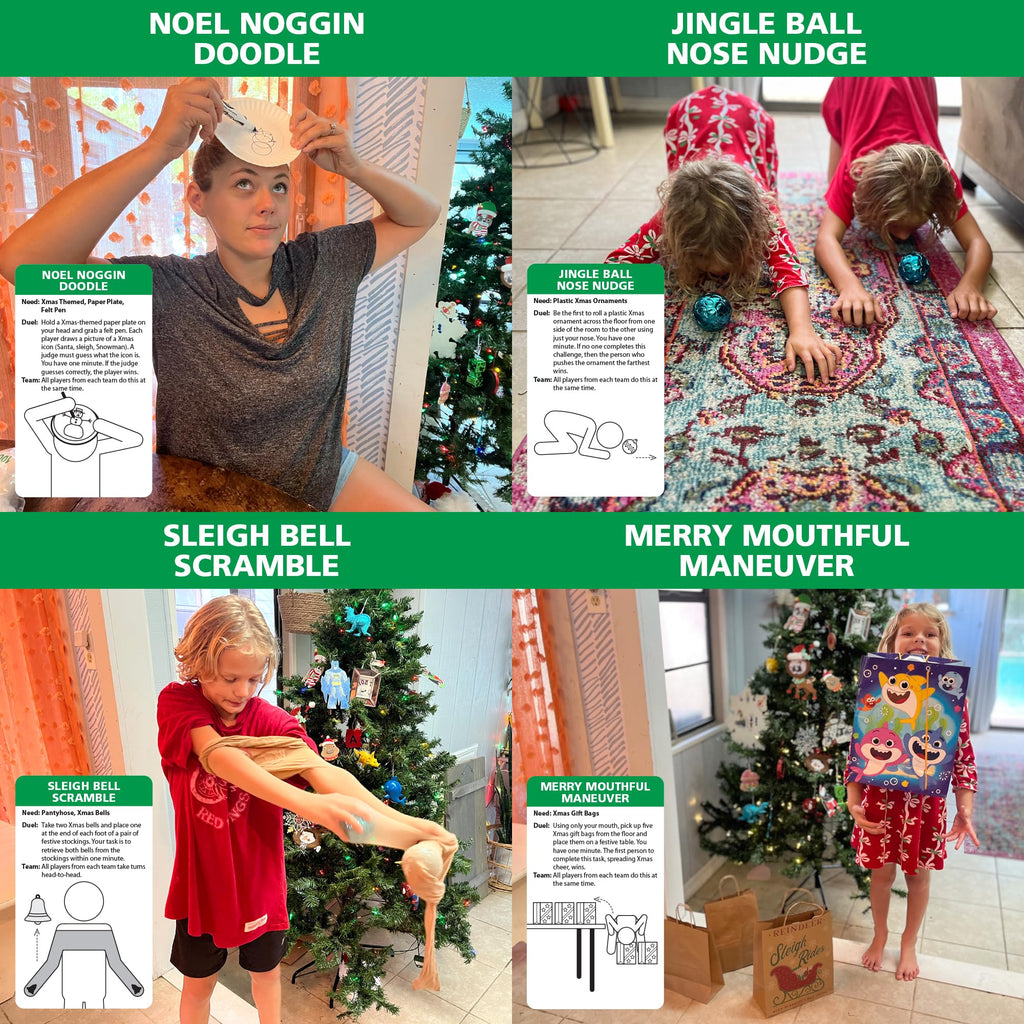 Funwares Christmas Edition 218 Minute-to-Win-It Party Games for Family and Travel
