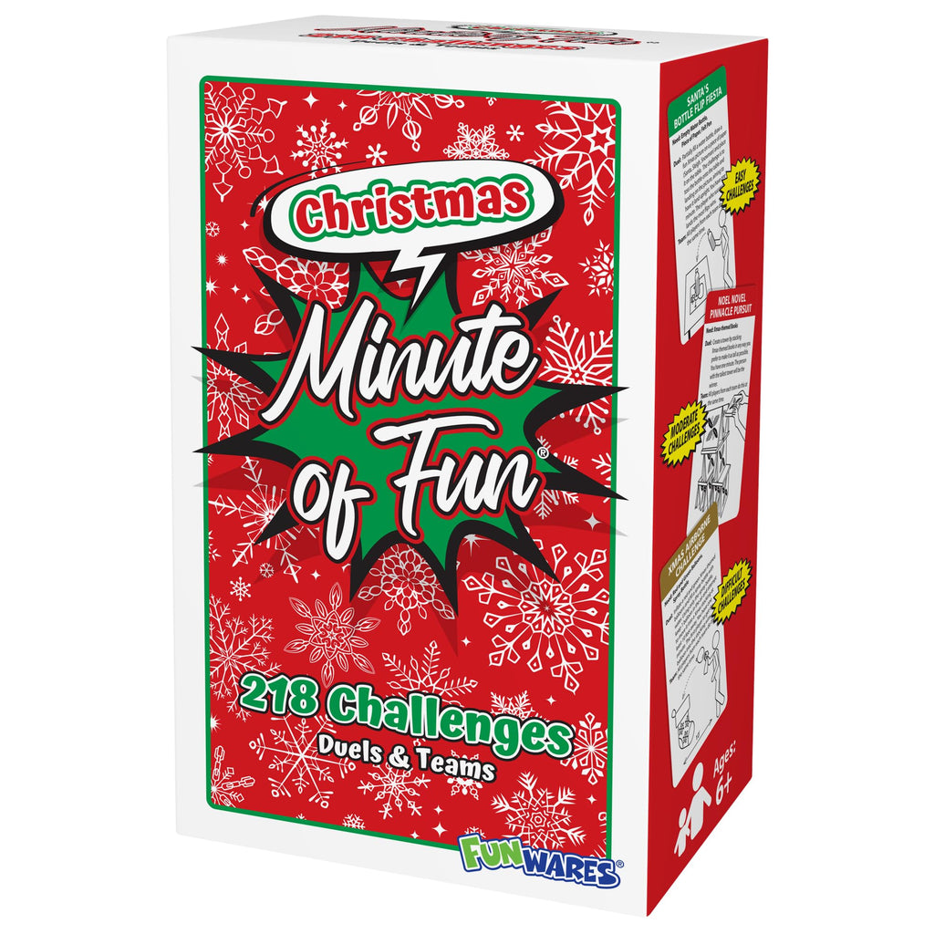 Funwares Christmas Edition 218 Minute-to-Win-It Party Games for Family and Travel