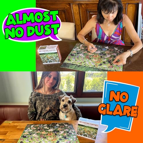 Funwares Original 101 Puppies Jigsaw Puzzle – 500 Piece Funny Dog Puzzle for Adults