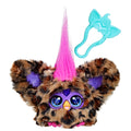 Furby Furblets Chee-Chee Mini Friend - Cheetah Print Electronic Plush Toy with 45+ Sounds, Keychain Clip, Ages 6+