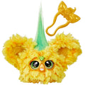 Furby Furblets Hoo-Lah Pineapple Mini Friend – 45+ Sounds, Speaks Furbish, Keychain Clip for Kids Ages 6+