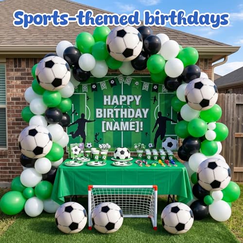 FUTUREPLUSX 8-Pack 12-Inch Inflatable Soccer Beach Balls for Kids - Burst-Resistant PVC Pool Toys & Party Favors