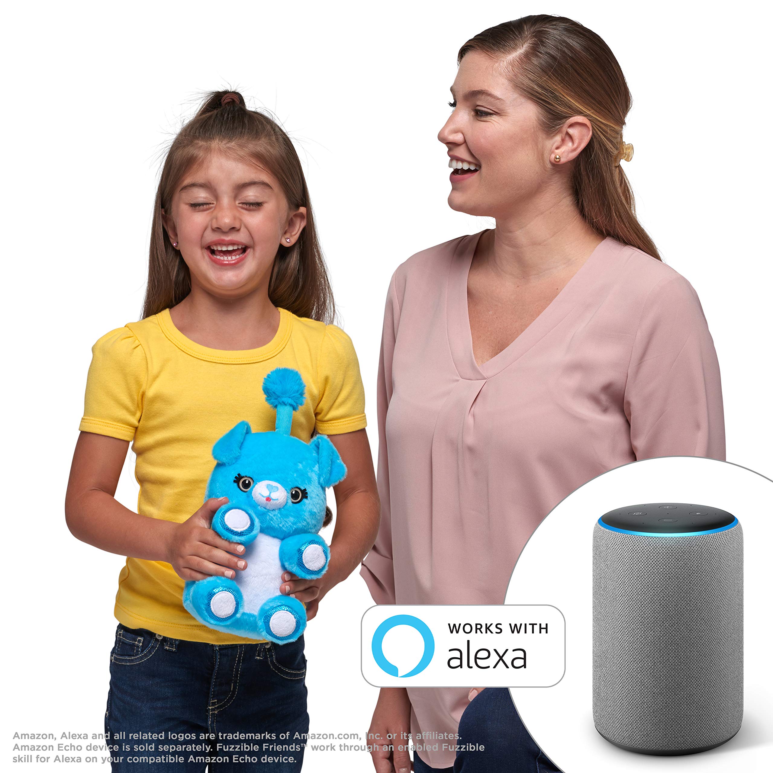 Fuzzible Friends Cuddles The Puppy Plush Light Up Toy – Interactive Toy with Alexa Translation