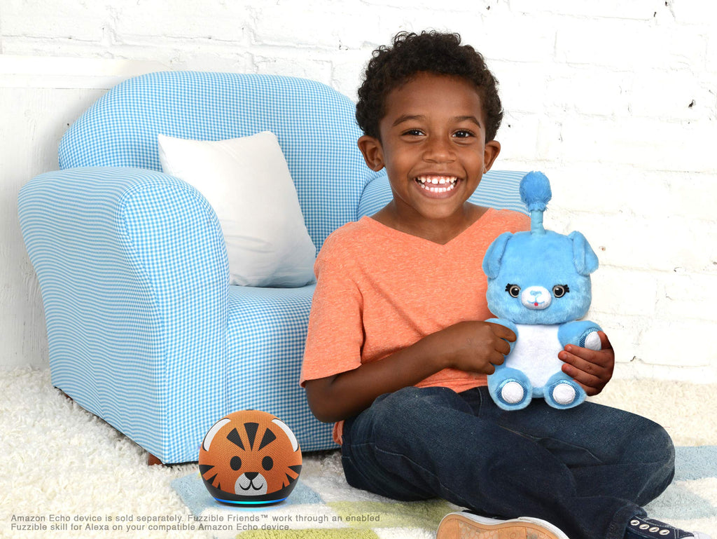 Fuzzible Friends Cuddles The Puppy Plush Light Up Toy – Interactive Toy with Alexa Translation