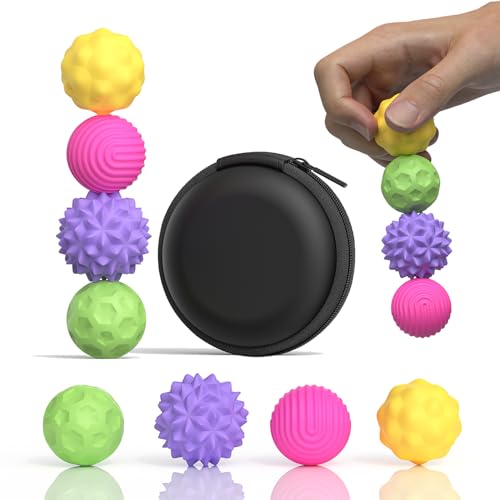 FZChenrry Silicone Magnetic Fidget Balls - Stress Relief Toy for Anxiety, ADHD, Autism - Quiet Sensory Toy for Adults & Teens