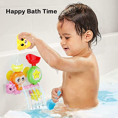 G-WACK Bath Toy for Toddlers 1-3: Monkey & Caterpillar Water Toy with Suction Cups – BPA Free, No Batteries