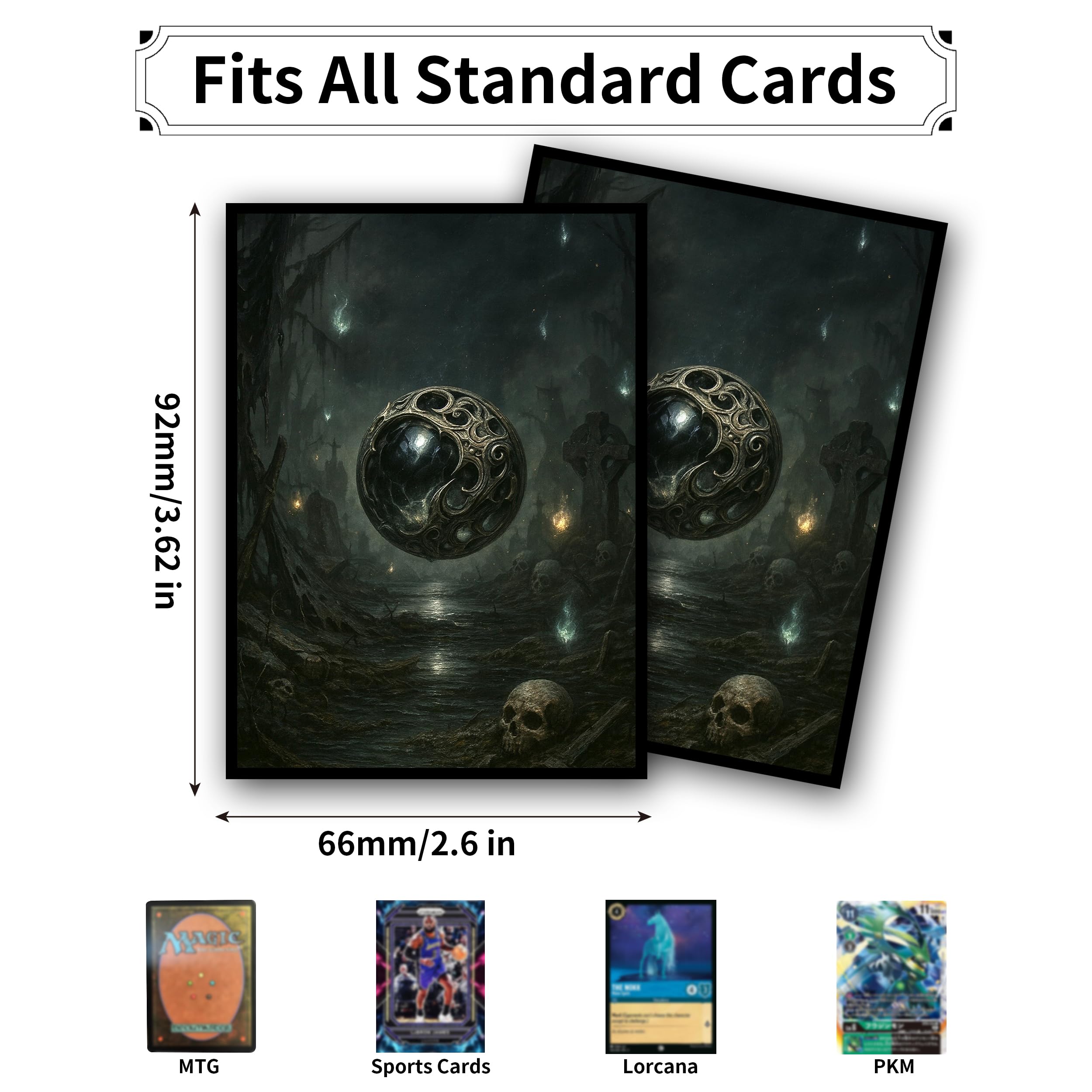 g00d4u Element Series Void's Gaze MTG Card Sleeves – 100 Standard Size Matte Art Sleeves with Ultra Clear Front