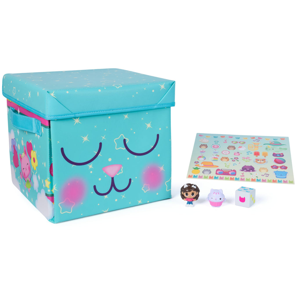Gabby's Dollhouse Gabby Cat Playmat – 2-Foot Wide Mat with Gabby Girl & Cakey Cat Figures, Dice, and Board Game