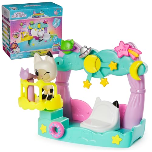 Gabby's Dollhouse Pandy Paws Dreamy Balcony Playset - 8 Pieces with Toy Figures & Accessories for Kids 3+