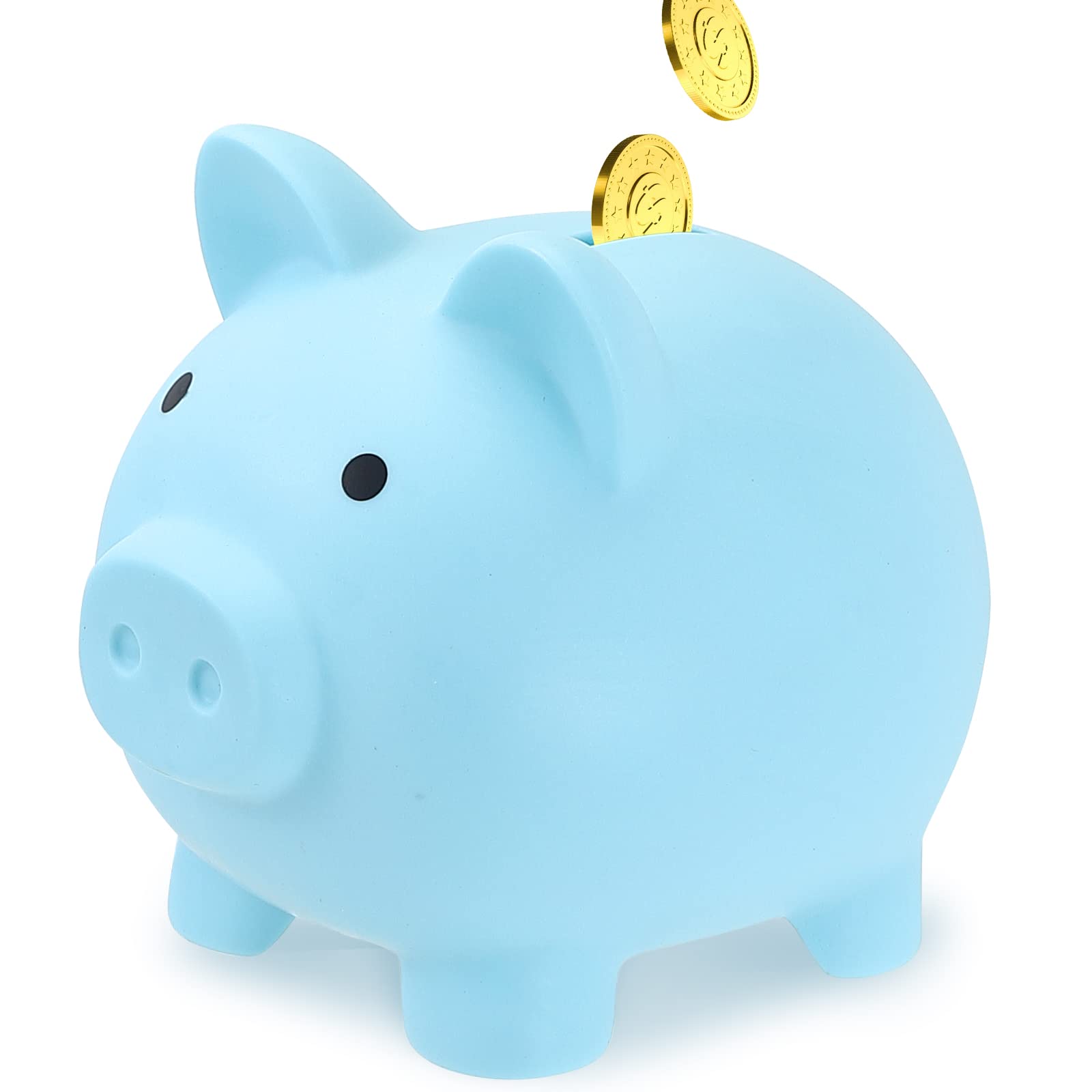 GADIEDIE Extra Large Unbreakable Plastic Piggy Bank – Coin Bank for Kids, Large Capacity with Bottom Screw Plug, Ideal Birthday or Baby Shower Gift