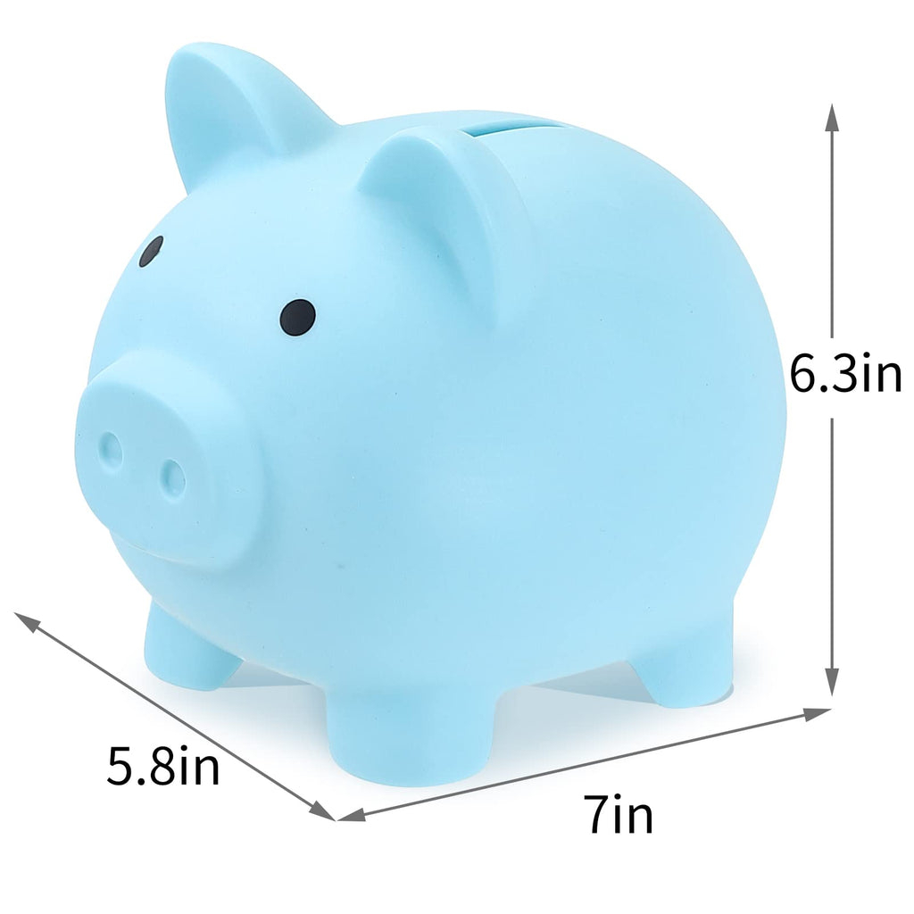 GADIEDIE Extra Large Unbreakable Plastic Piggy Bank – Coin Bank for Kids, Large Capacity with Bottom Screw Plug, Ideal Birthday or Baby Shower Gift