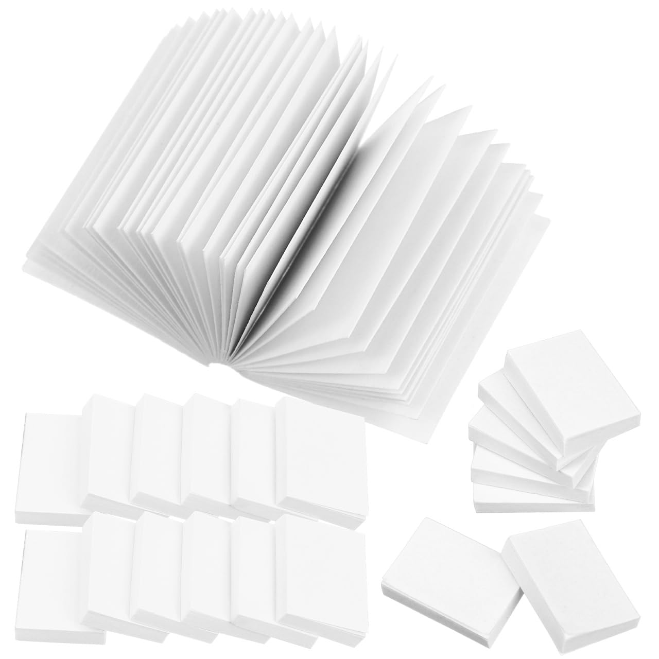 Gadpiparty 50 Mini Dollhouse Books 1:12 Scale - Blank Pages for Crafts & Decoration